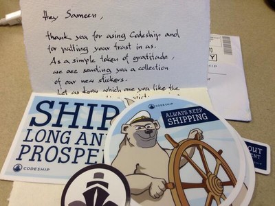 Codeship swag you can get